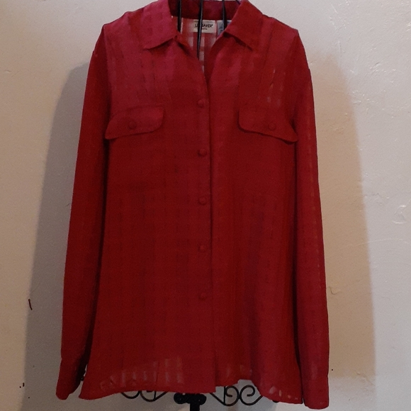 2/$12!!LizBaker 16 petite blouse - Picture 2 of 2
